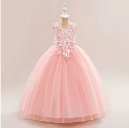 Flower tulle girl dress - flower,