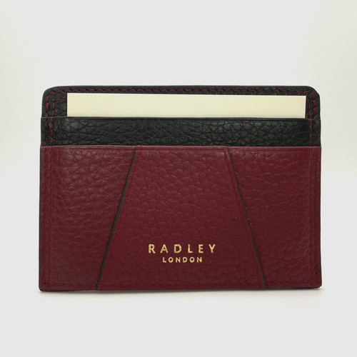 Radley dark red leather credit - leather,