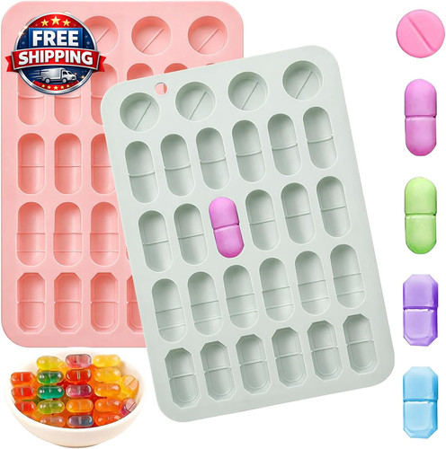 2pcs silicone pill mold - 2pcs, trays