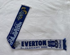 Everton FC Football Scarf v Macclesfield Town 2009