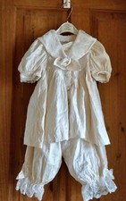 LITTLE DARLINGS~Christening Outfit~Special Occ. Set~ 100% Silk -IVORY -Vintage