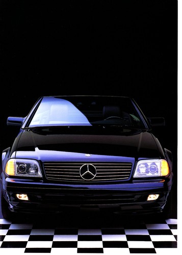 1998 vintage print mercedes - print,
