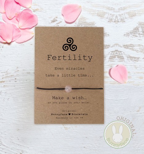 Fertility wish bracelet rose - fertility,