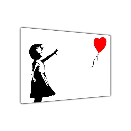Banksy balloon girl canvas - banksy,