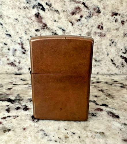 Vintage zippo solid copper - zippo,