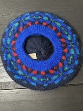 Vintage beret Hat fair isle