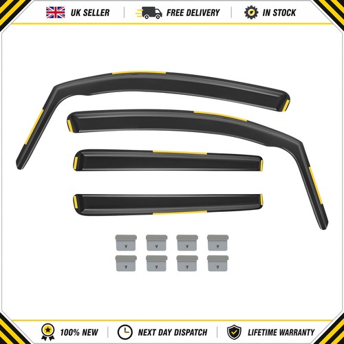 4pcs wind deflectors tinted - 4pcs,