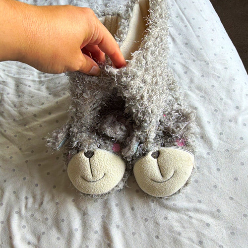 Grey cream animal novelty - grey/cream,