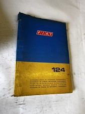 Fiat 124 Parts Catalogue Dealership Workshop