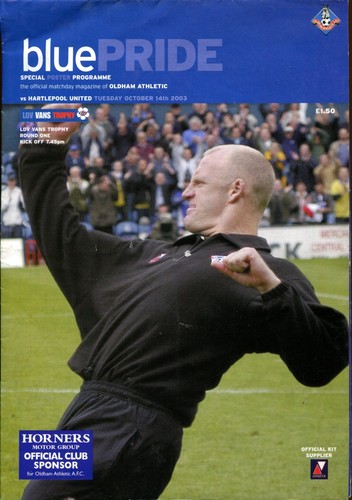 Oldham athletic hartlepool - athletic, v