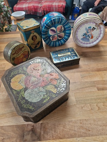 Job lot tins - of,