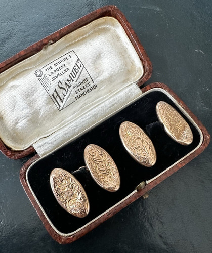 Boxed antique edwardian - boxed, 9k