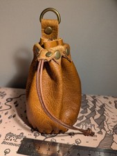 Leather Drawstring Dice Pouch