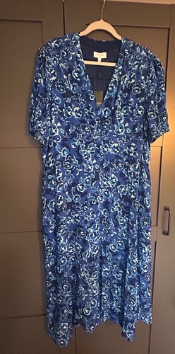 Hobbs sidonie blue floral - , midi