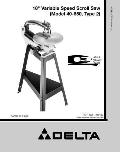 Delta 650 variable - delta, 18"