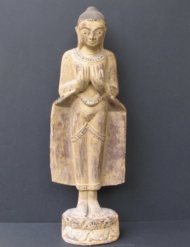 Large wooden buddha burma - wooden,