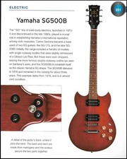 1978 Yamaha SG 500B + Yamaha TRB 6 II 6-String Bass guitar history article print