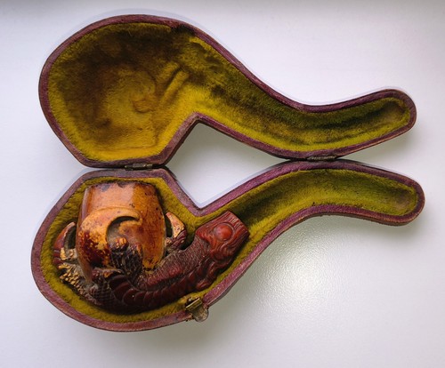 Meerschaum pipe dragon claw - a,