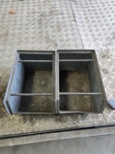 Metal Lin Bin Storage Tubs space saver stacking box engineering storage x2 