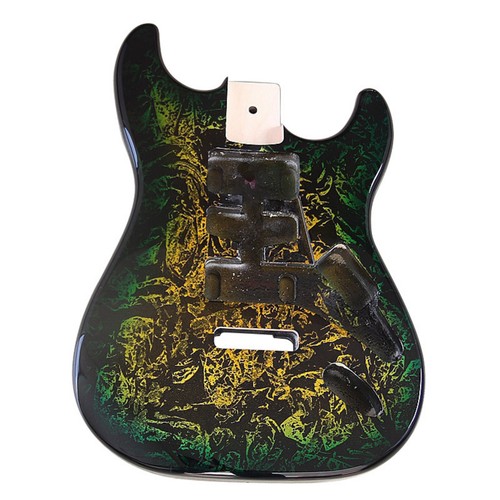 Crackle finish guitar body - finish,