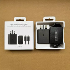 45 Watt PD Power Adapter USB-C Plug &Cable Fast Charger For Samsung Galaxy Phone