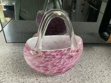 Laguna art glass handbag - laguna, pink