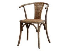French Wicker Wishbone Dining