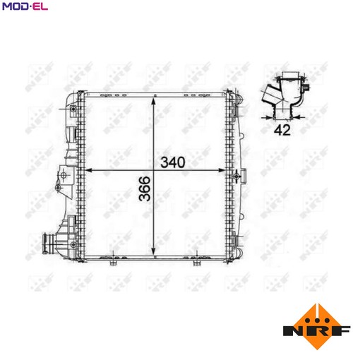 Radiator engine cooling 58485 - radiator,