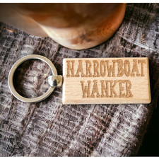 Narrowboat Wanker Keyring Gift