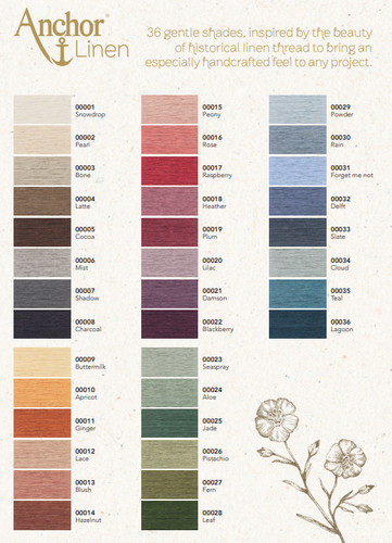 Linen embroidery thread 15m - linen,