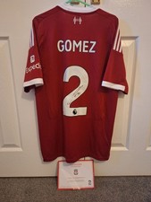 Joe Gomez Signed 2025/2026 Liverpool FC Home Shirt With Official LFC COA Medium
