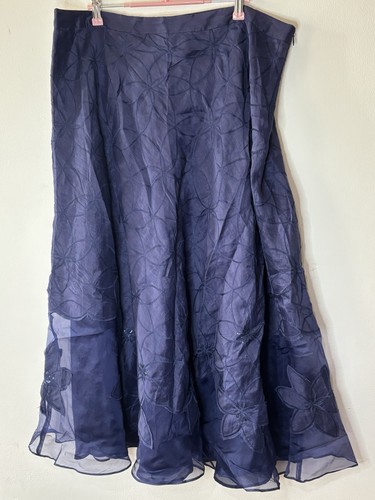 Monsoon linen silk maxi skirt - linen,