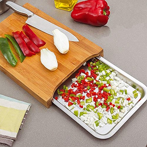 Bamboo wooden chopping board - wooden,