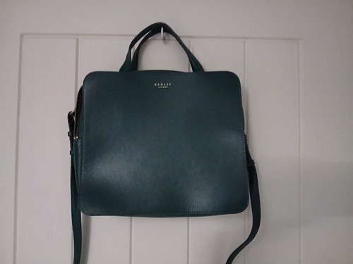 Radley green leather crossbody - green,