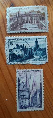 France tourism stamps - tourism,