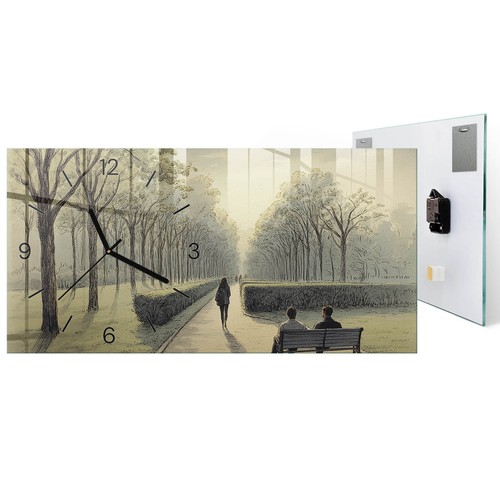 Long rectangular glass wall - long,