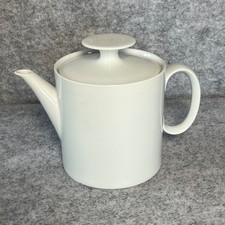 Thomas Germany White Teapot Vintage Ceramic Hot Water Coffee Pot Retro 1.5 pint