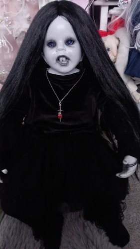Ooak gothic horror doll creepy - ooak,