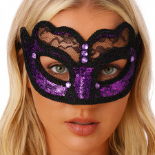 Purple Lace Face Mask
