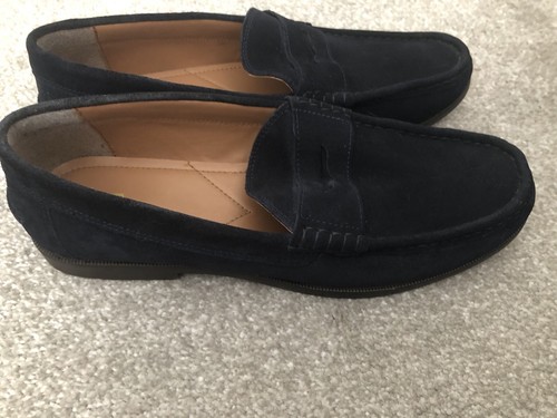Mens next suede navy blue - mens,