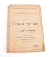 Railway Working Timetable BR