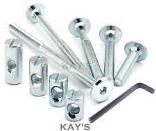 FURNITURE CONNECTING BOLTS COMPLETE WITH BARREL NUTS & ALLEN KEY COT BED