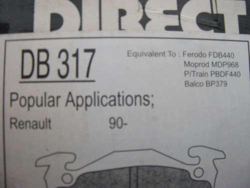 Renault front disc brake - renault, 90
