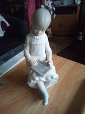 Lladro NAO Figure Girl With Blackboard/Slate “School Girl” 1175 - bisque finish