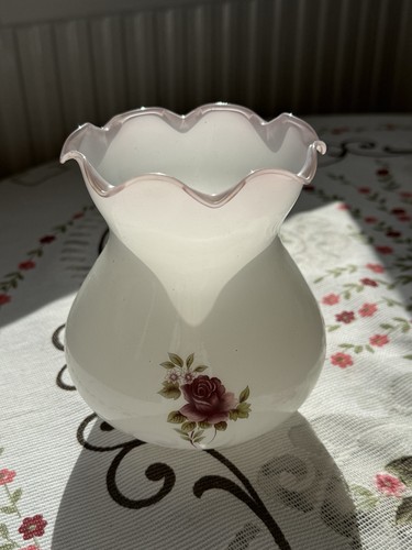 Fenton white satin glass - fenton,