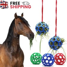 Horse Hay Treat Ball Goat Feeder Toy Hanging Stable Dispenser Stress Relief Toy