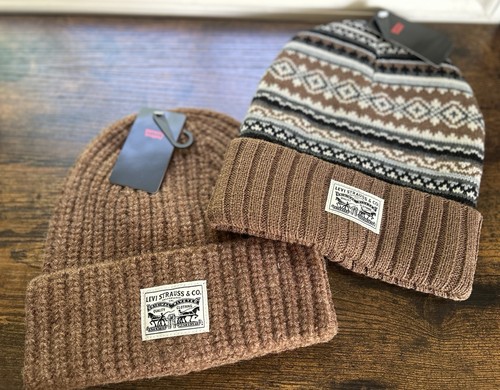Levi beanie hat brown - beanie,