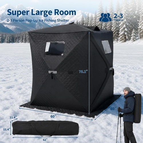 Ice fishing shelter - ice,