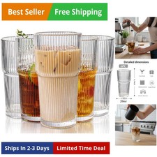 Set of 6 Oversize Ribbed