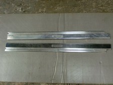 JAGUAR XJS COUPE DOOR ALUMINIUM KICK TREAD / PLATES PAIR USED